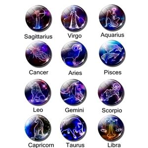 Super Cute!! Zodiac Keychains Horoscope Accessorie